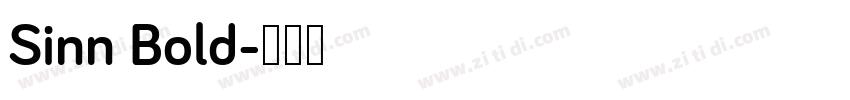 Sinn Bold字体转换